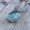 Thumbnail: Huge teardrop natural aquamarine pendant