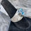Thumbnail: Marija Designs Large Blue Topaz Ring