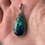 Thumbnail: Azurite Malachite teardrop pendant