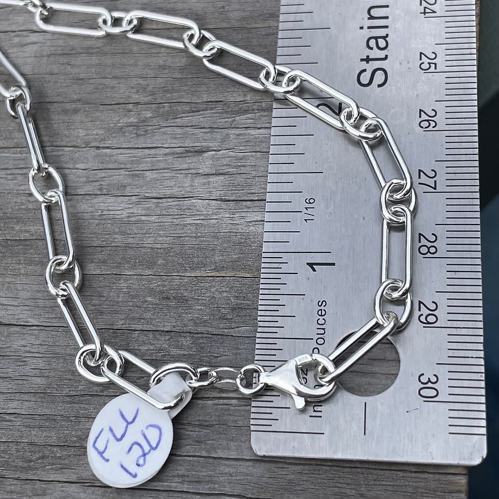 Thumbnail: 16 inch paperclip watch fob style chain 5mm