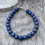 Thumbnail: Lapis chunky round beads bracelet