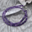 Thumbnail: Amethyst large square cut faceted beads necklace