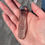 Thumbnail: Long light brown cap top smokey quartz pendant
