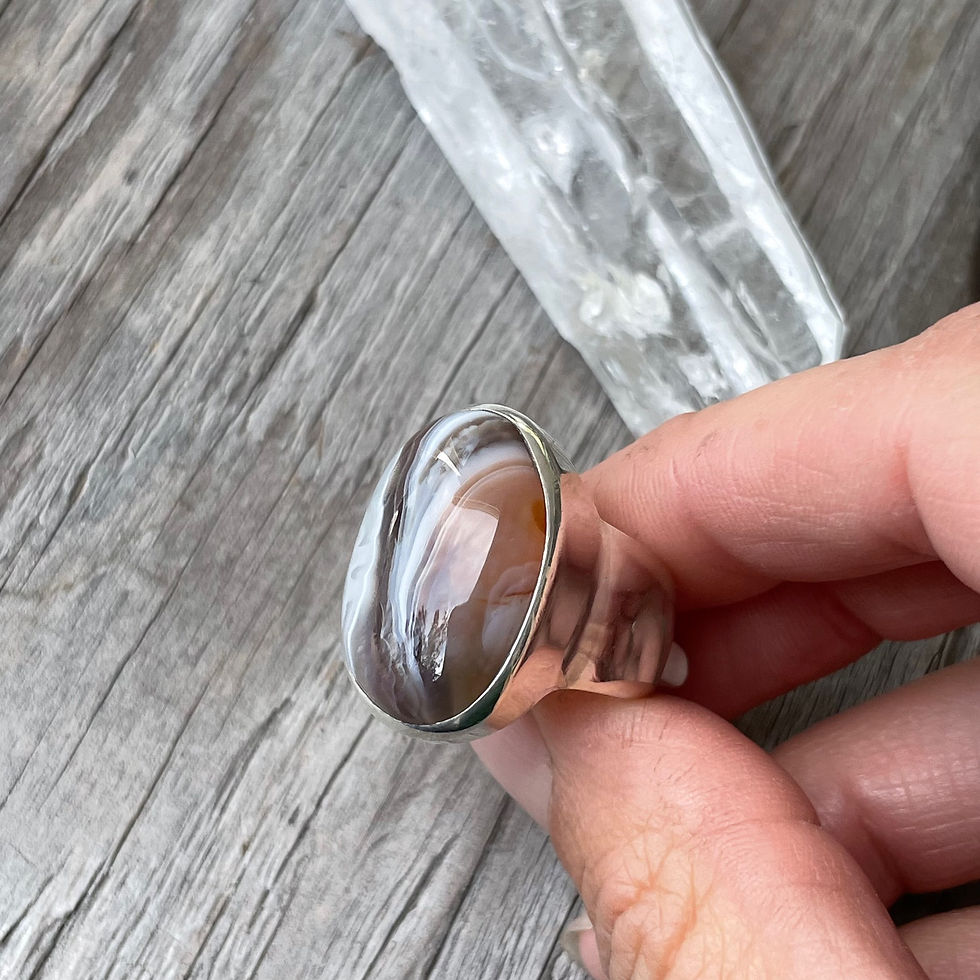 Thumbnail: Botswana agate oval ring
