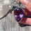 Thumbnail: Large teardrop faceted amethyst pendant