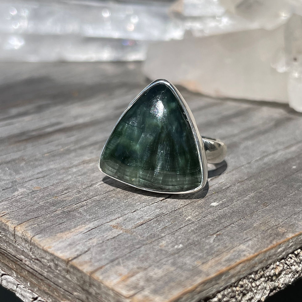 Thumbnail: Seraphinite triangle ring 
