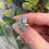 Thumbnail: Cubic zirconia half moon ring