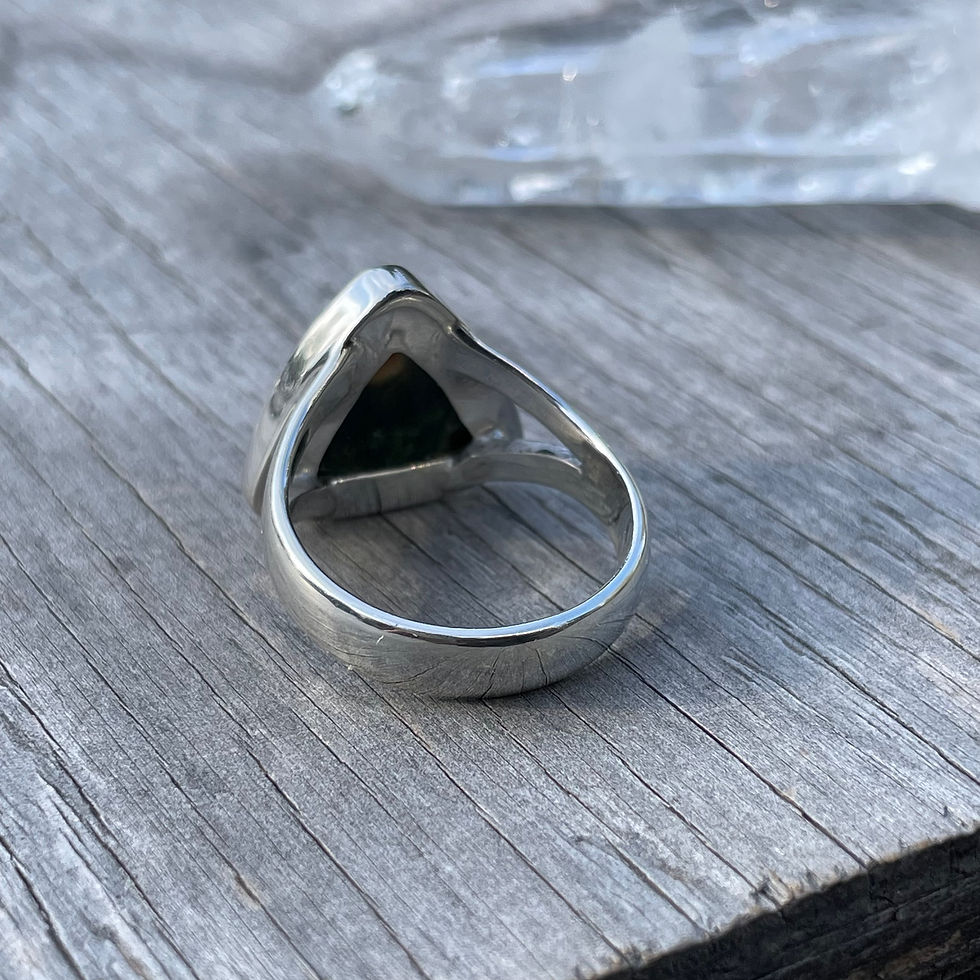 Thumbnail: Triangle ocean jasper ring