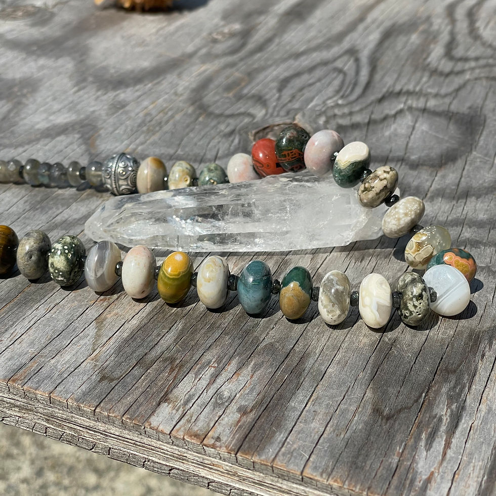 Thumbnail: Chunky Ocean Jasper Necklace