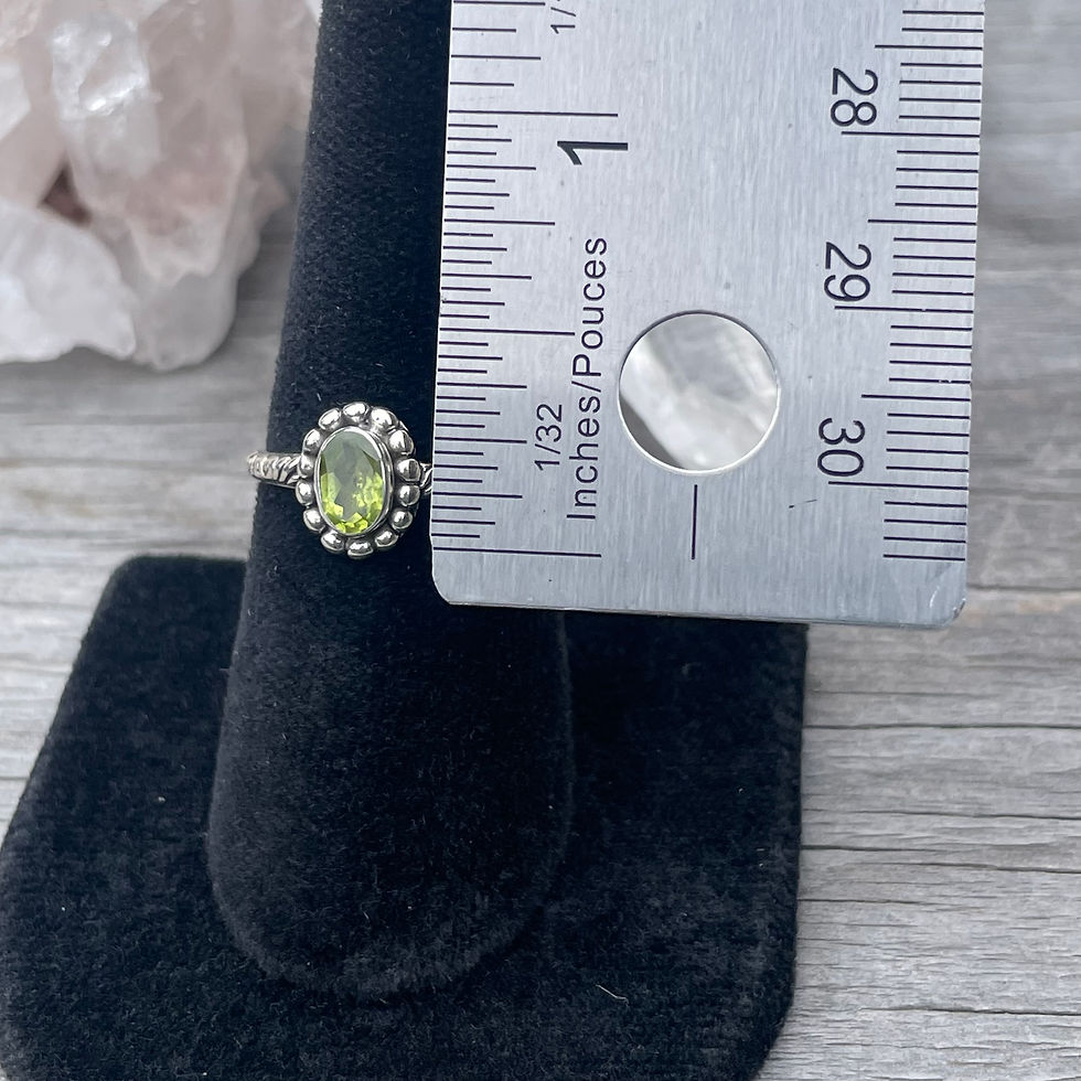 Thumbnail: Peridot dainty ring