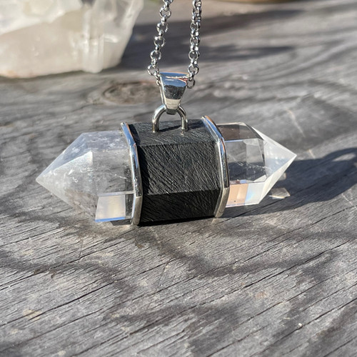 Roulette 18 Vertical Crystal Necklace justjewellery