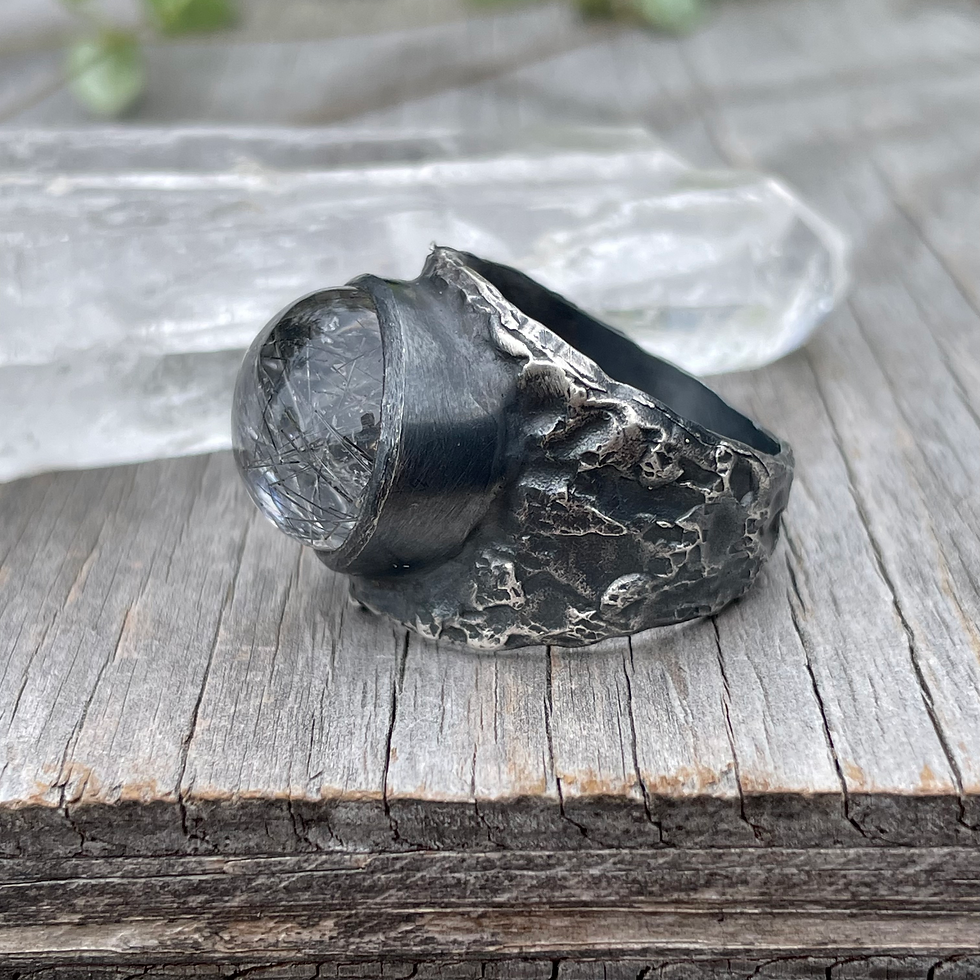 Thumbnail: Marija Designs Tourmaline in Quartz Ring