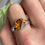 Thumbnail: Citrine large round faceted ring