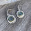 Thumbnail: Marija Designs Aquamarine Gold Accent Signature Setting Earrings