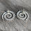 Thumbnail: Large silver spiral studs