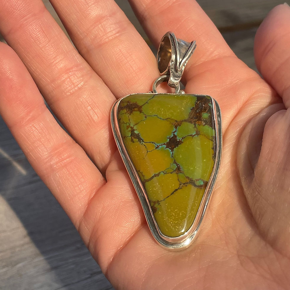 Thumbnail: Saville Designs green turquoise pendant