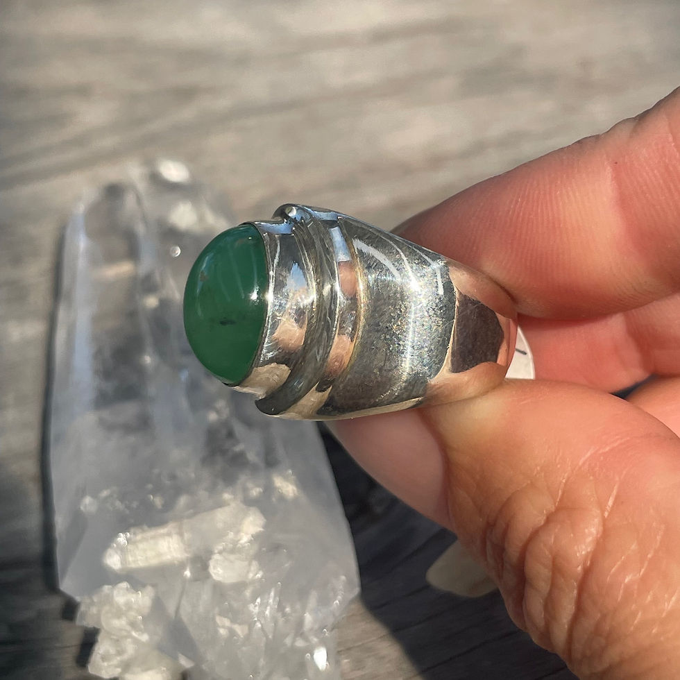 Thumbnail: Saville Designs classic chrysophrase ring