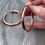 Thumbnail: Copper large hoop stud earrings