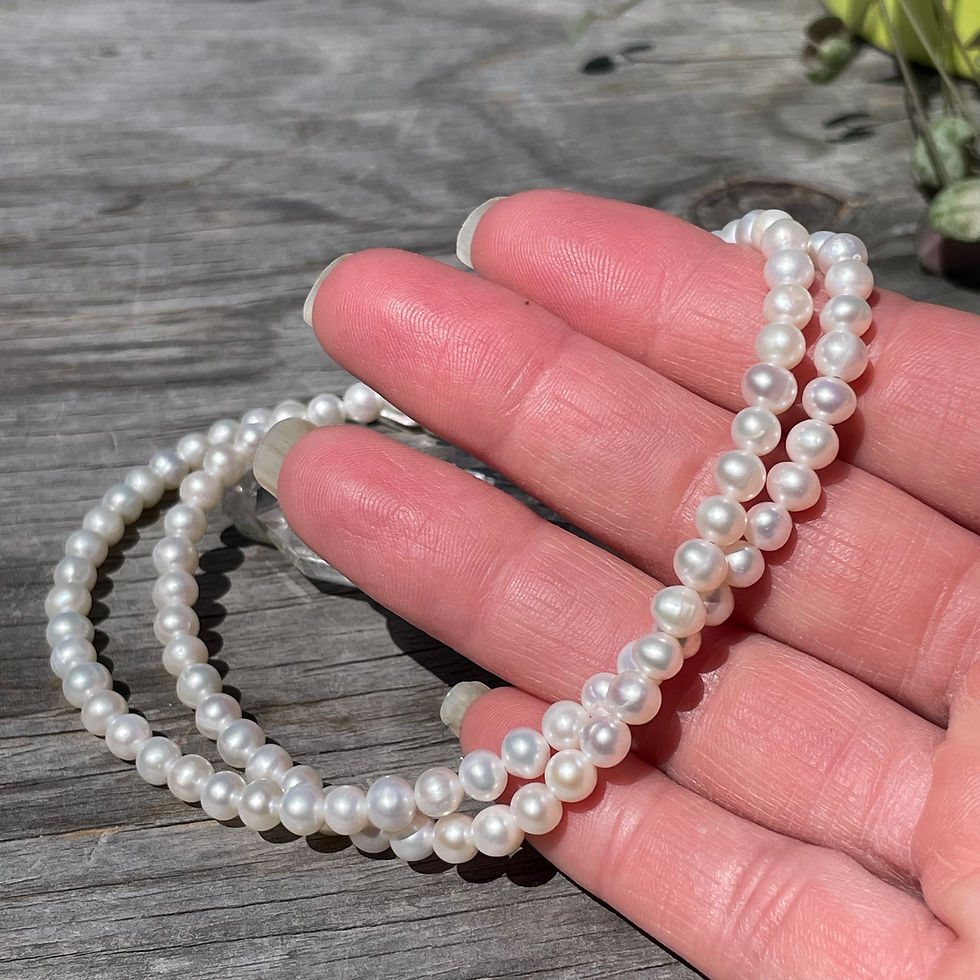 Thumbnail: 18 inch round little pearls necklace