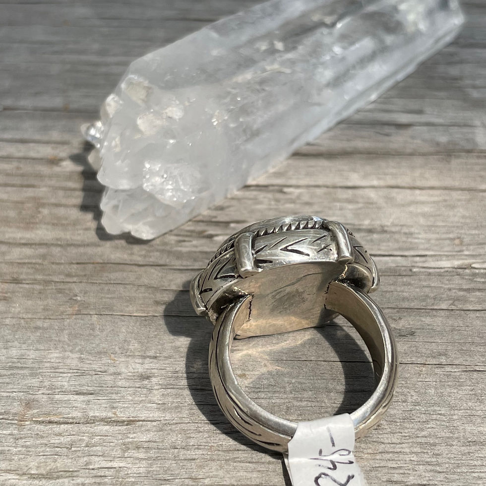 Thumbnail: Saville Designs round kyanite ring