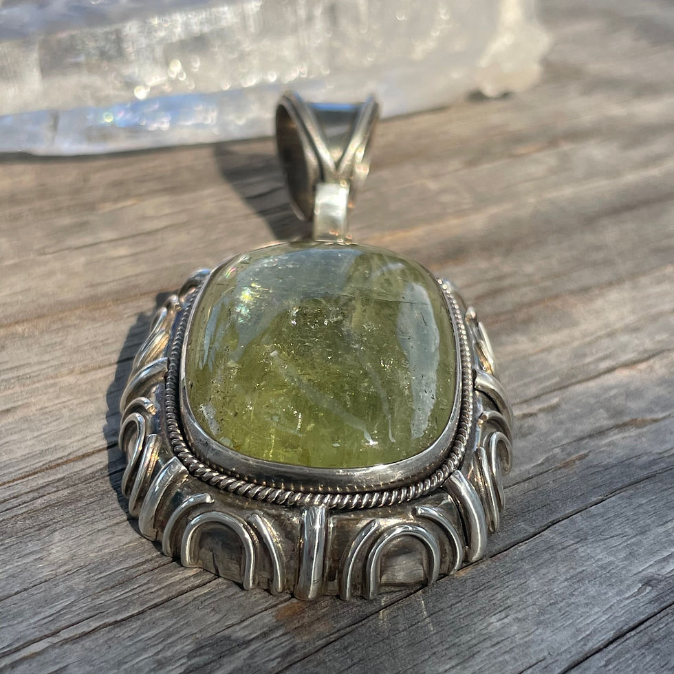 Thumbnail: Saville designs green beryl pendant