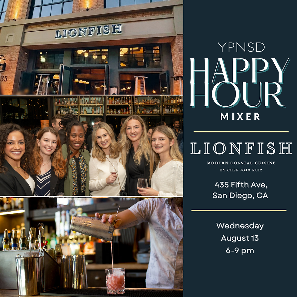 YPNSD @ Lionfish - Happy Hour Mixer