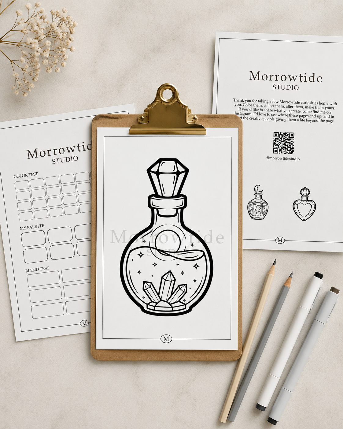 Enchanted Bottles | Printable Coloring Bundle