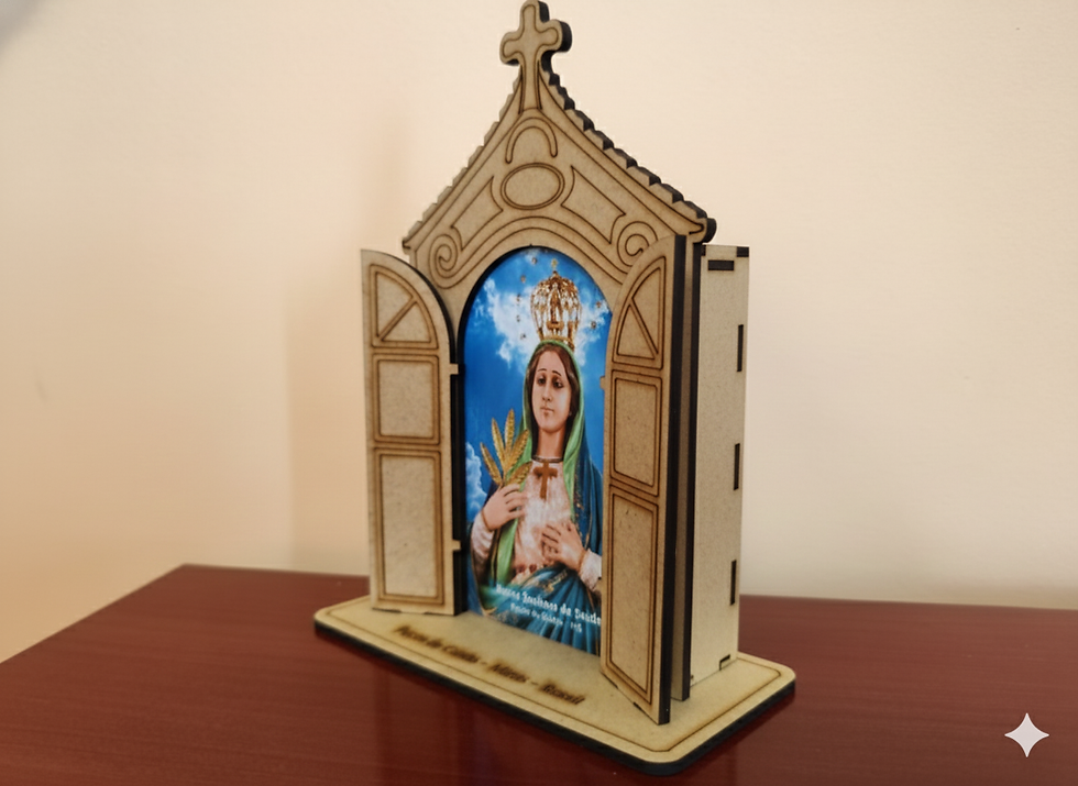 Miniatura: Capelinha de Nossa Senhora da Saúde – Tamanho Grande 25cm
