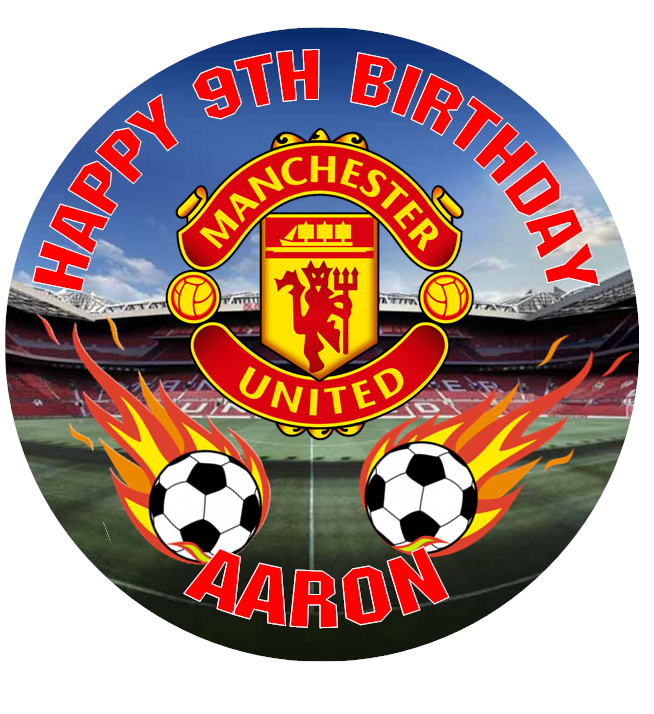 Man Utd 7.5 inch round