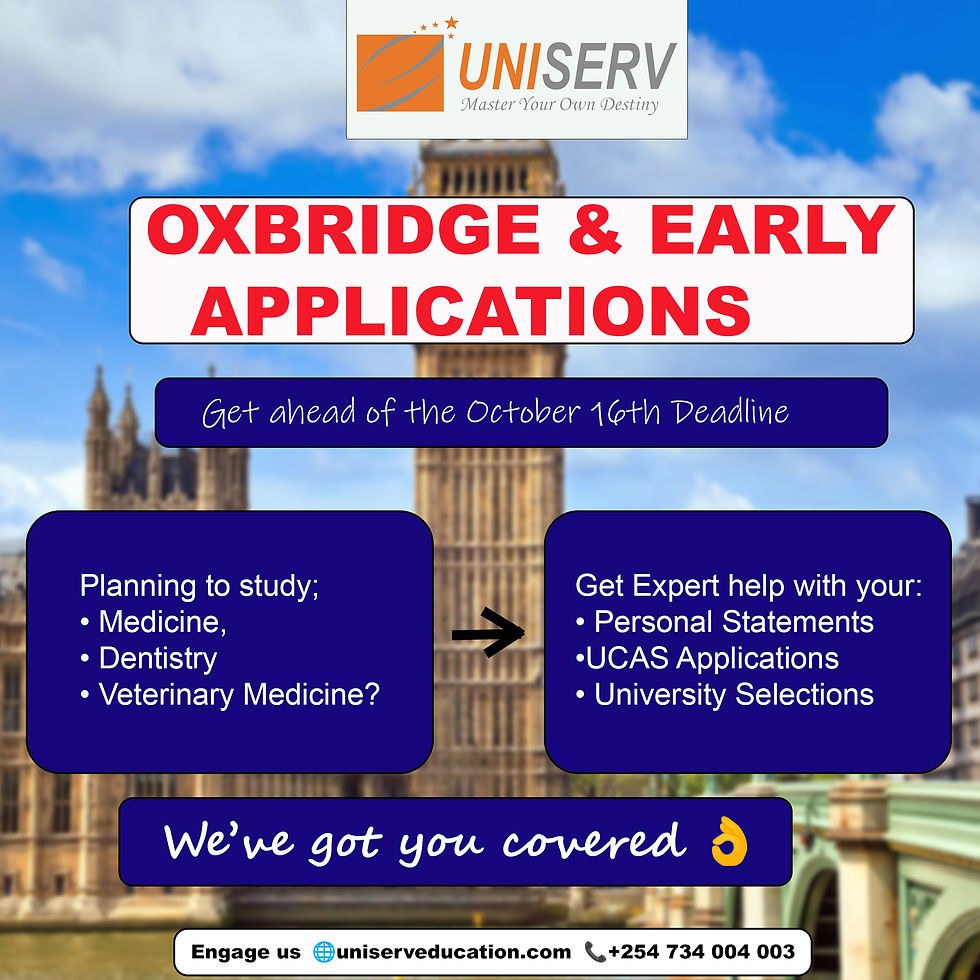 Oxbridge & Early Applications