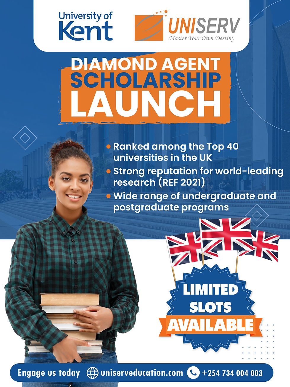 Univeristy of Kent: Diamond Agent Scholarship