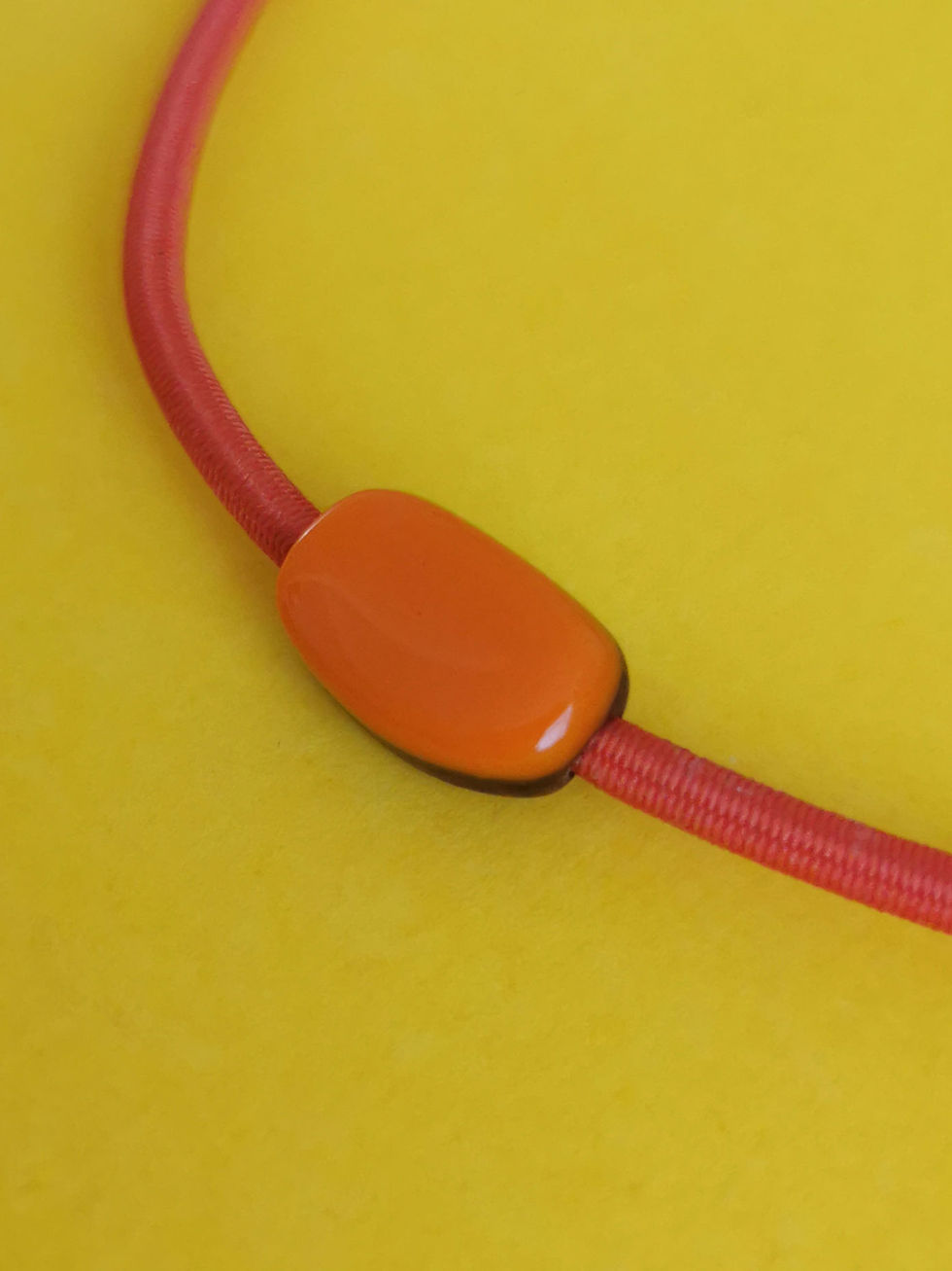 Thumbnail: XS ORANGE ELASTICATED NECKLACE