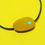 Thumbnail: MUSTARD & NAVY POLKA ELASTICATED NECKLACE