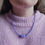 Thumbnail: LILAC ELASTICATED NECKLACE 
