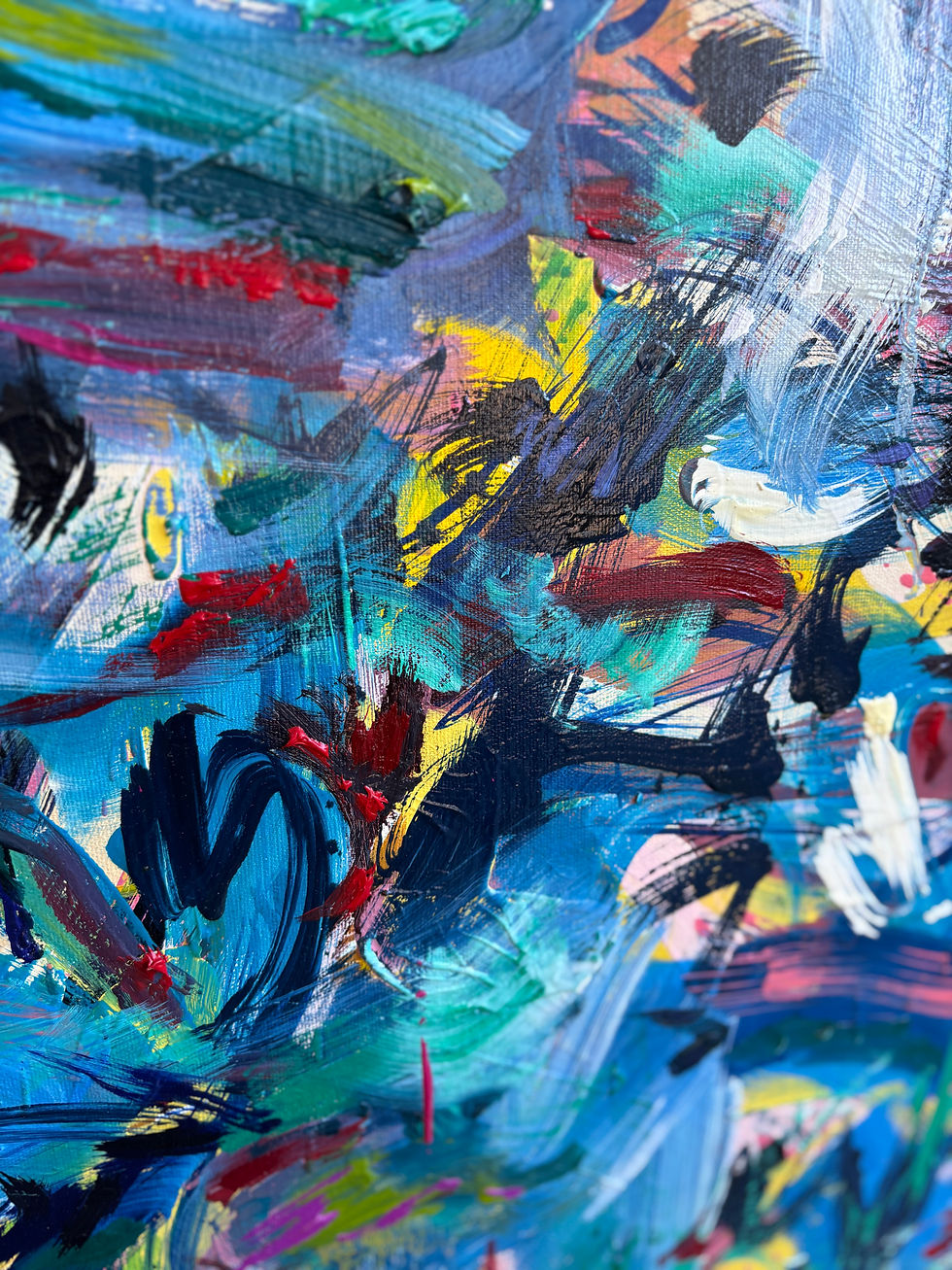 Thumbnail: ‘Pathways of Possibility’ 110x150cm/43x59in oil on canvas.