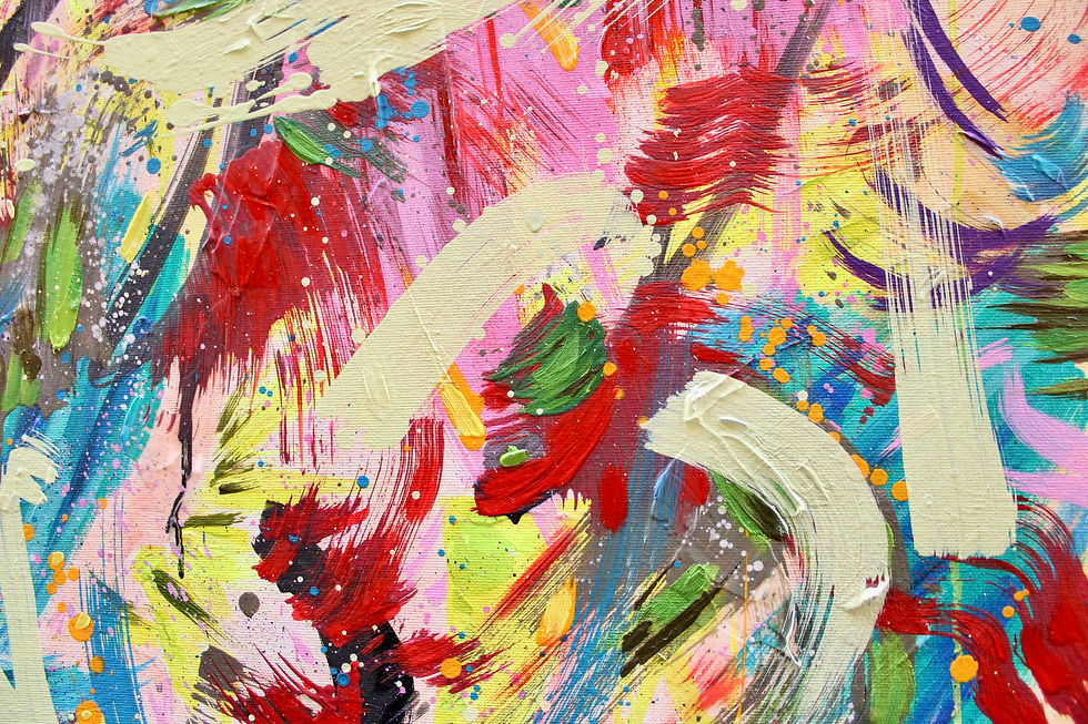 Thumbnail: "To all that rattles" - 1.5x1 oil on canvas.