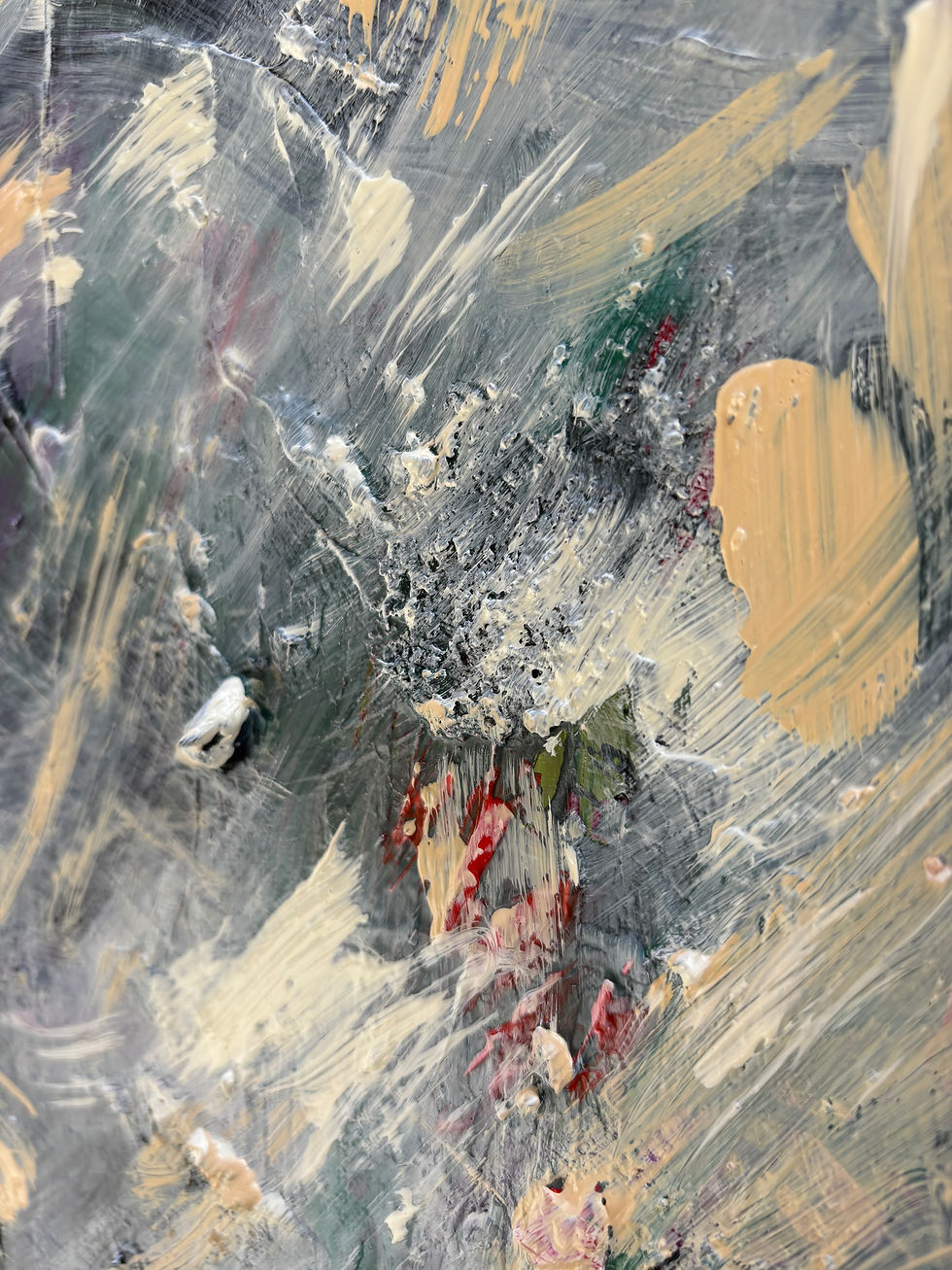 Thumbnail: “Through Ash Shines Light” diptych 40x60cm (15x23in) oil on canvas.