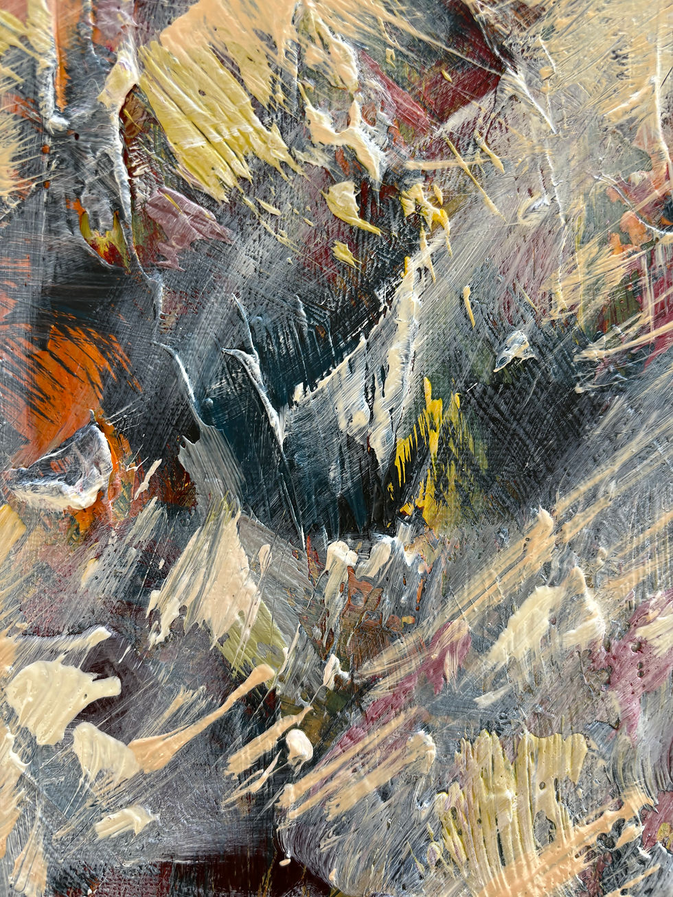 Thumbnail: “Through Ash Shines Light” diptych 40x60cm (15x23in) oil on canvas.