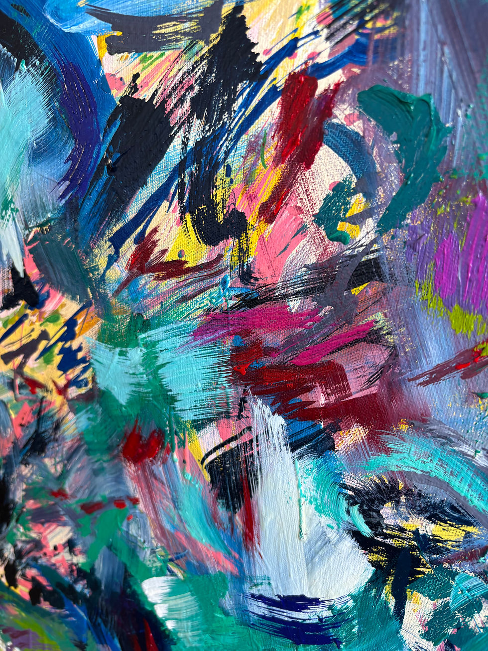 Thumbnail: ‘Pathways of Possibility’ 110x150cm/43x59in oil on canvas.