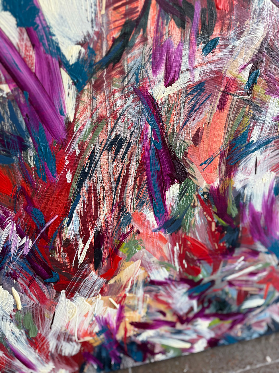 Thumbnail: ‘Together We Rise’ 1.20x2m/46x79in  oil on canvas.