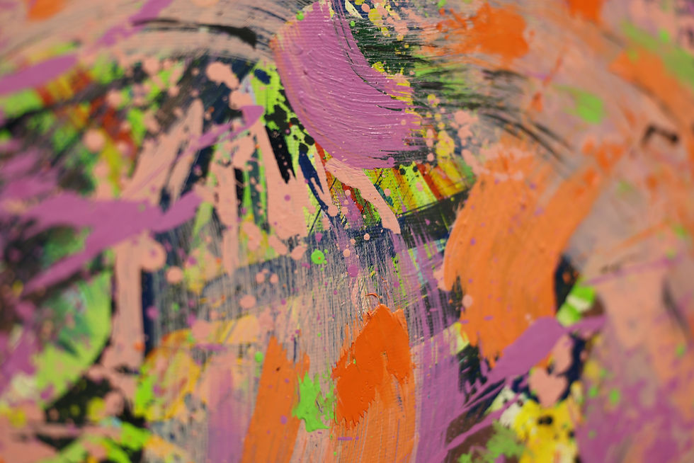 Thumbnail: "Beneath the surface” - 68 x 68cm (26.8x26.8in) oil on acrylic base