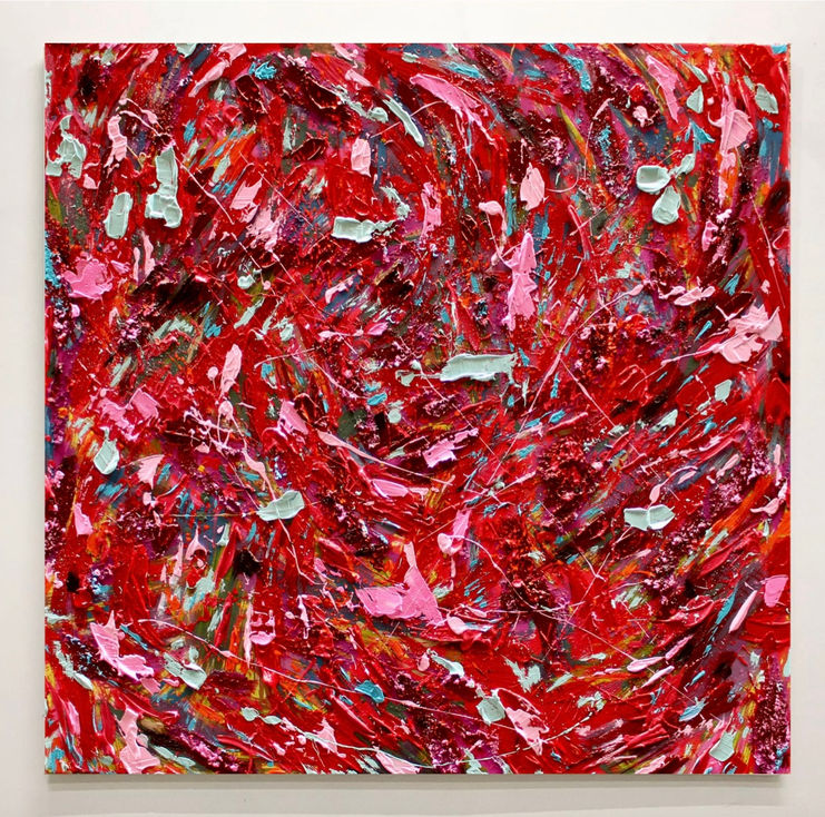 "Liquid Dreams" - 60x60 oil on canvas.