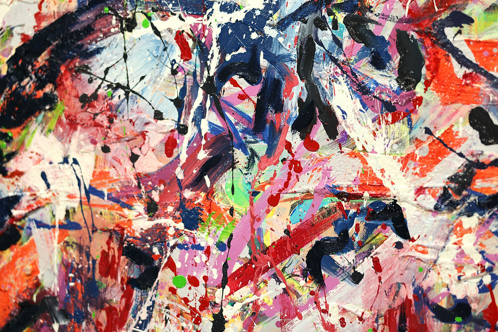 Thumbnail: "Heart cracks open" - 1x1.50oil on acrylic base on canvas.