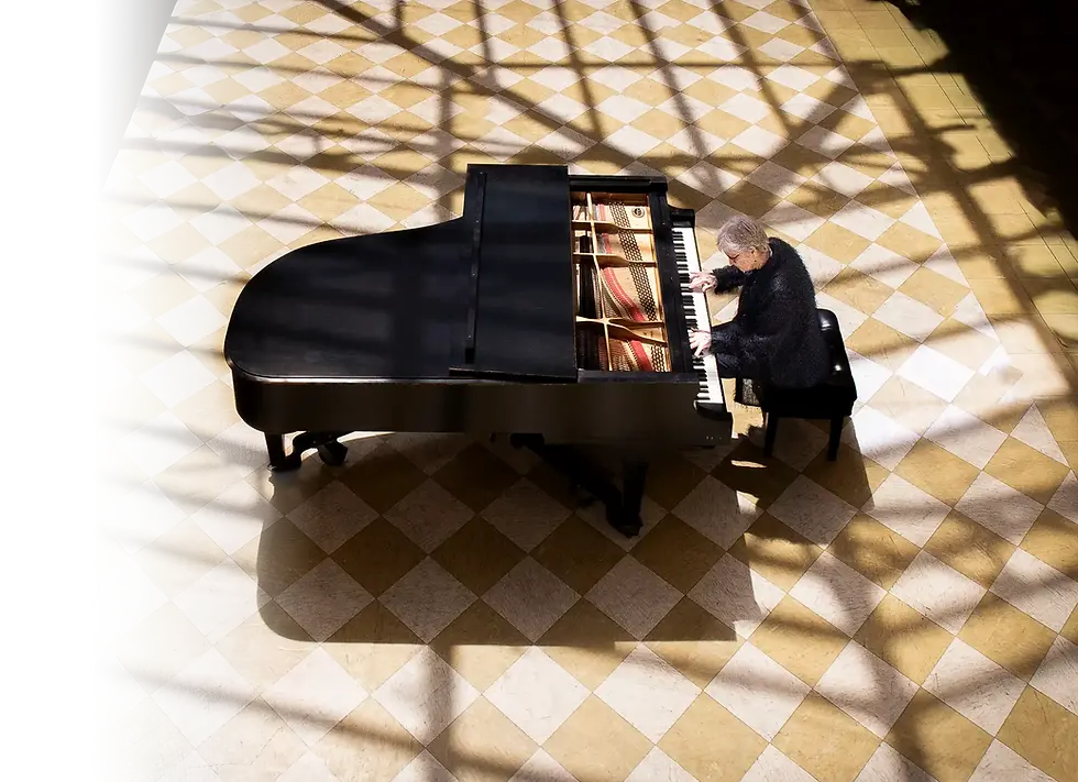 Cindy playing the piano