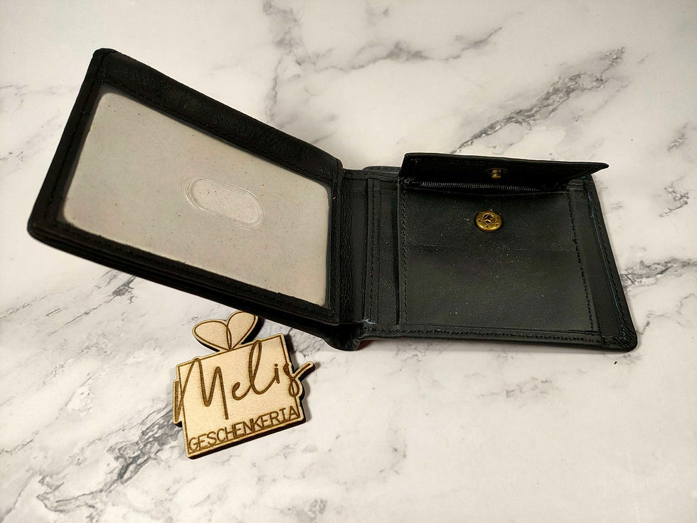 Miniaturbild: Leder Portemonnaie mit Gravur