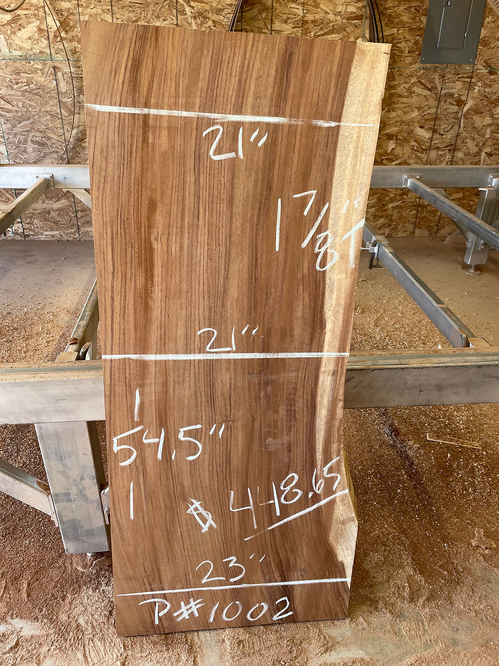 Parota Slab #1002 (Dried)