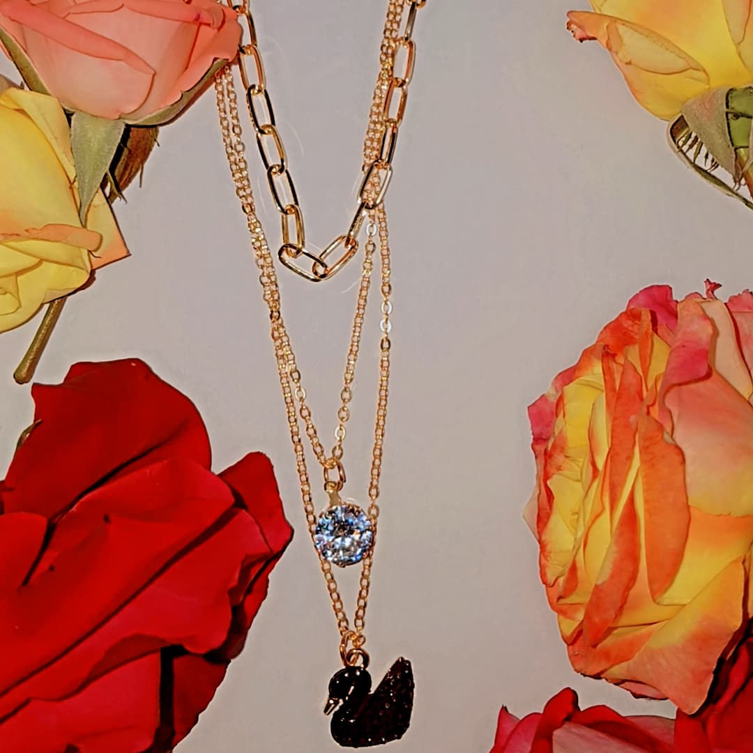 Swan Golden Necklace