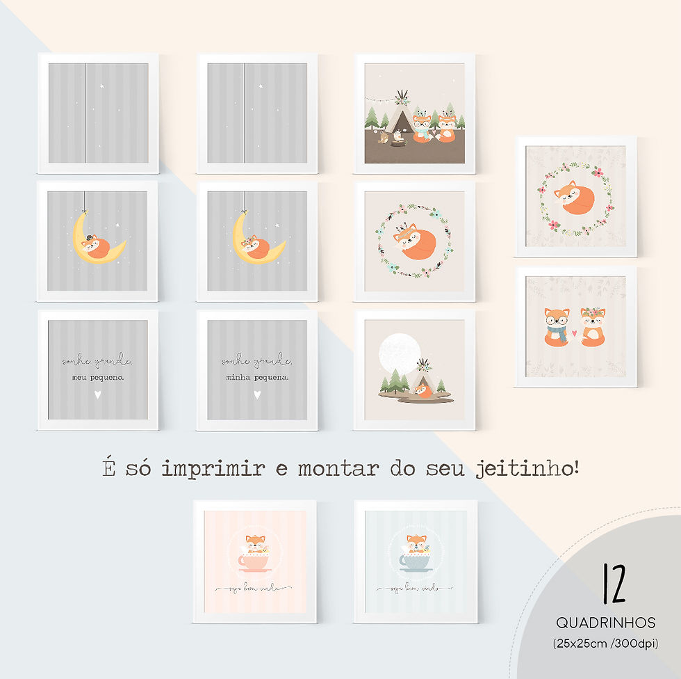 Miniatura: Kit Digital Raposinhas