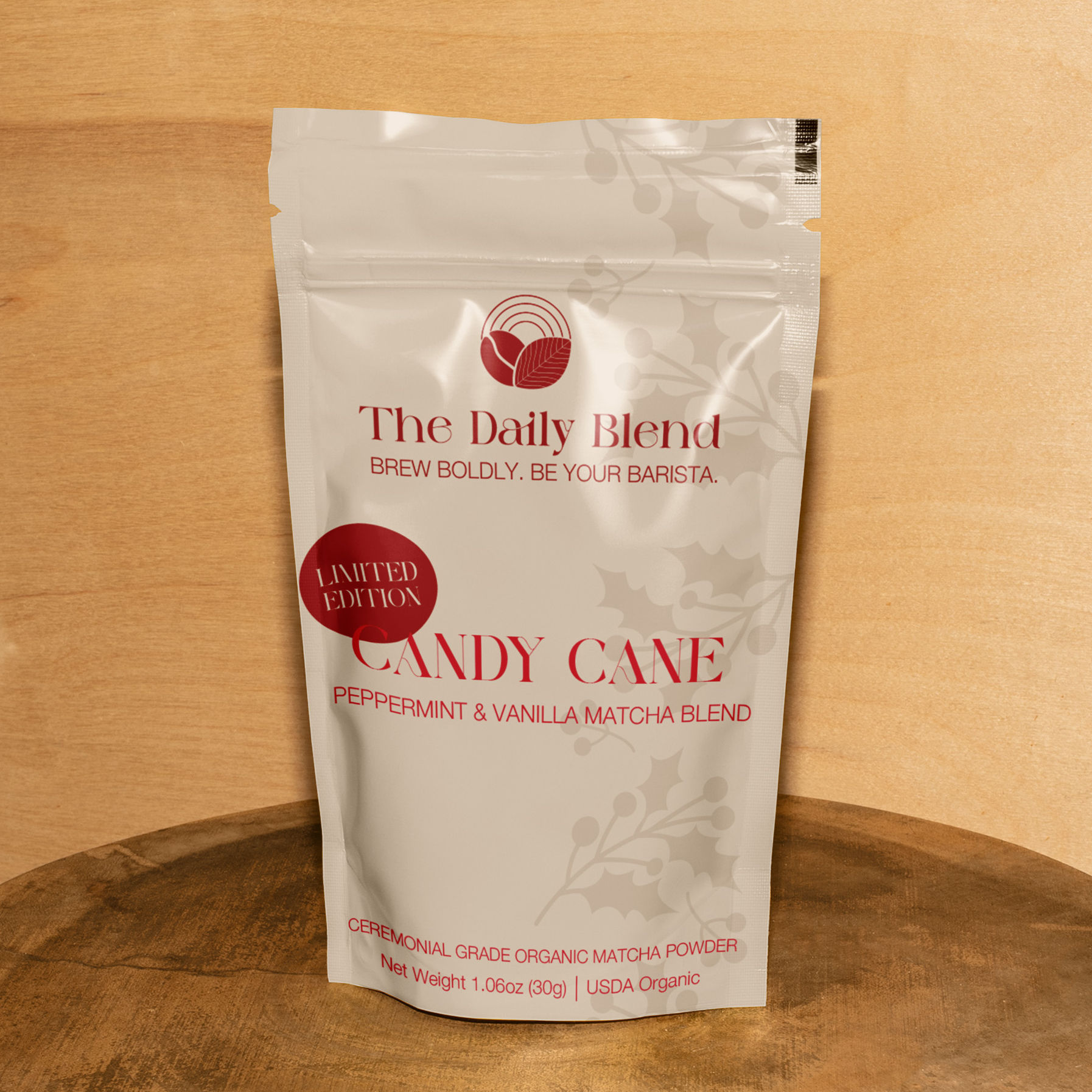 Candy Cane Matcha bag