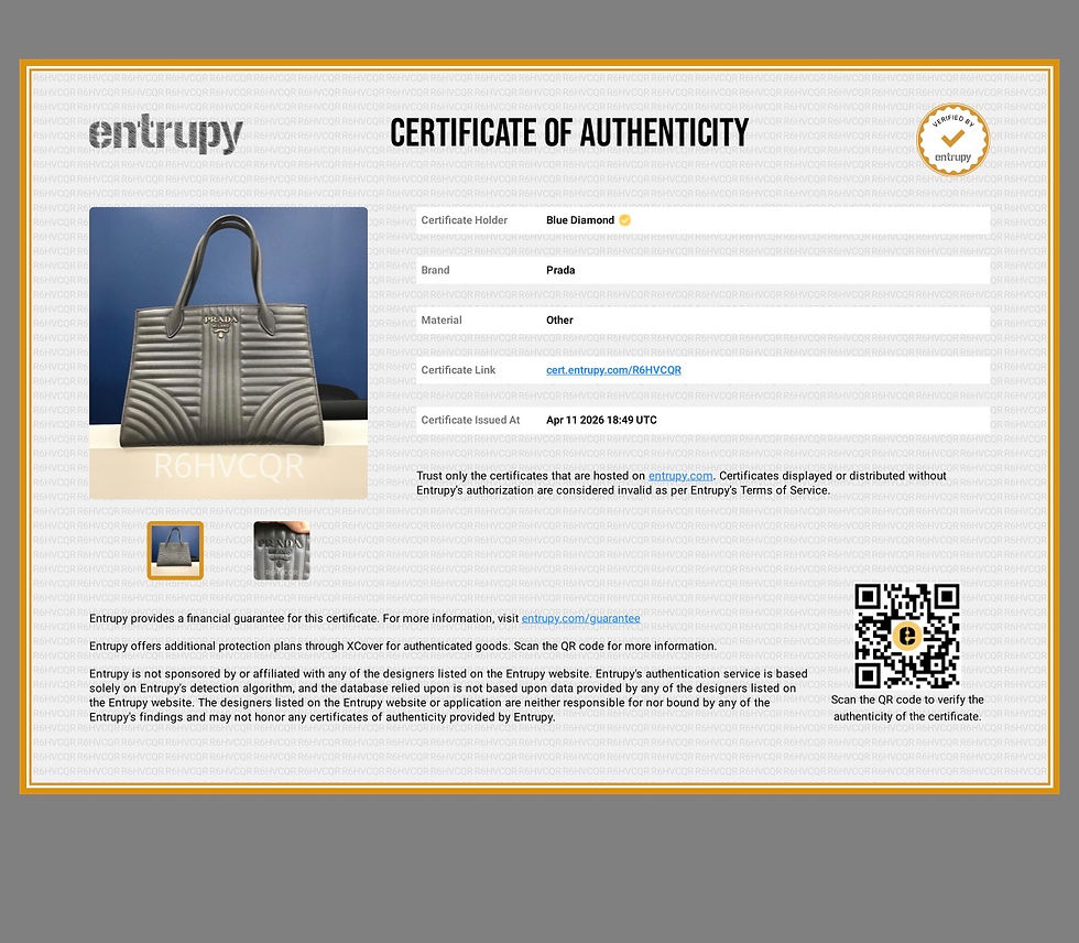 Thumbnail: Authentic estate Prada Diagramme Convertible tote bag